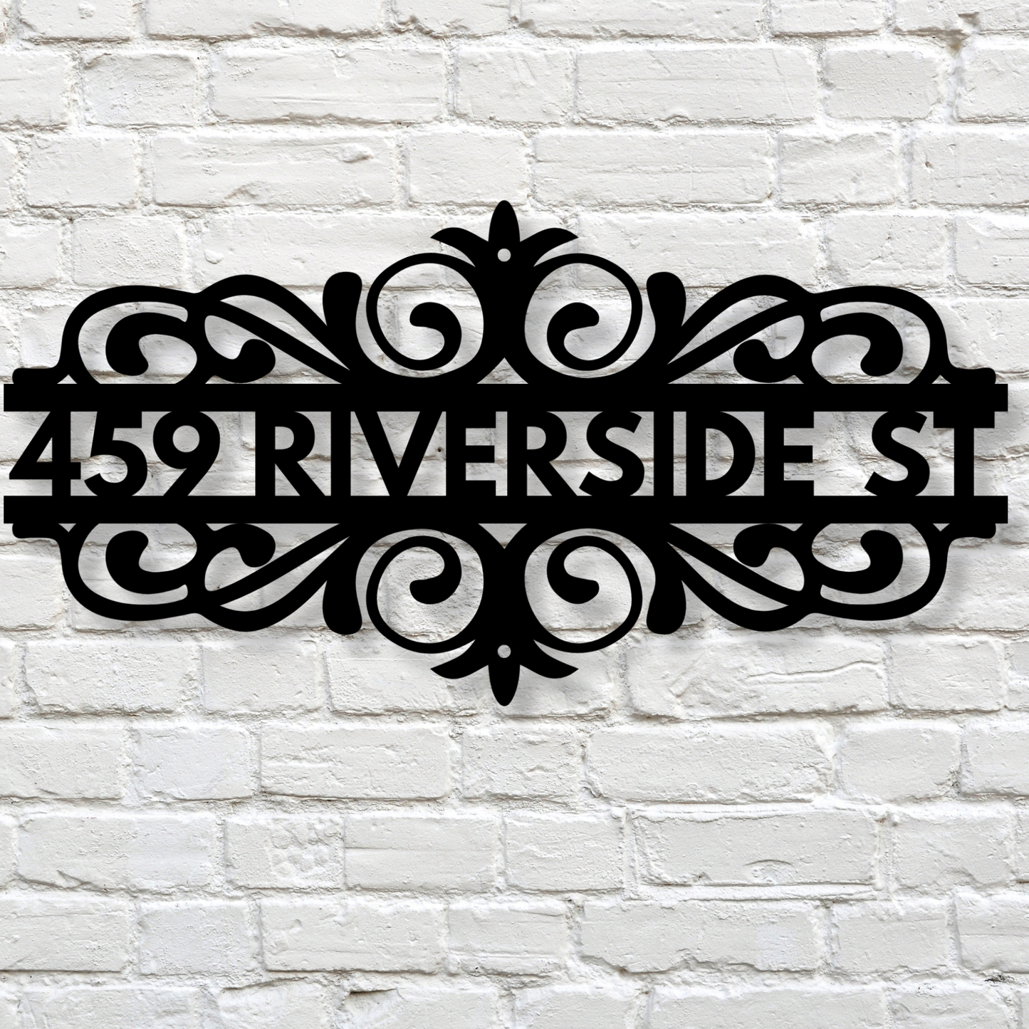 Custom Metal Address Sign, House Number Sign, House Closing Gift, Metal Address Plaque, Outdoor Metal Address Sign, Street Address Sign