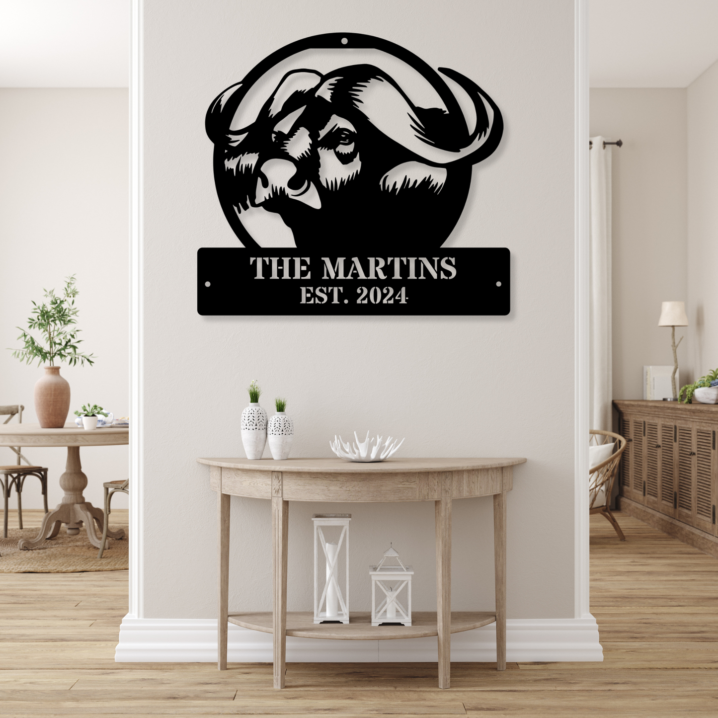 Custom Buffalo Wall Metal Art, Wildlife Metal Art, Rustic Home Decor, American Buffalo Art, Bison Wall Art, Western Farmhouse Decor