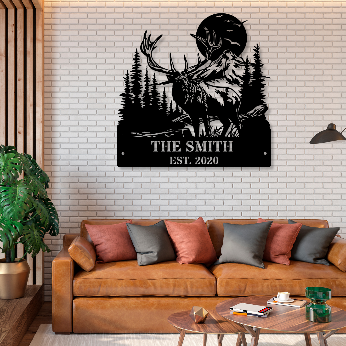 Custom Moose Meta Sign, Personalized Metal Moose Sign, Rustic Cabin Decor, Outdoor Name Sign, Hunting Lodge Gift