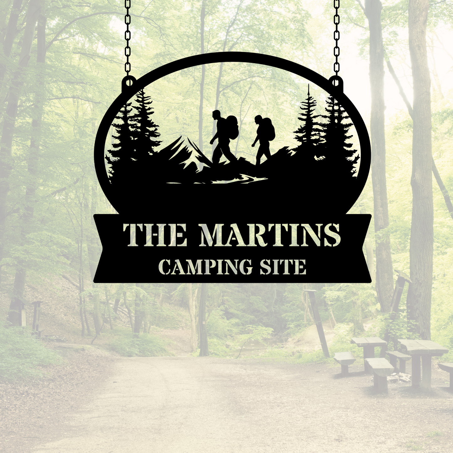 Custom CAMPING METAL SIGN, Camping Metal Art, Outdoor Decor, Personalized Camp, Rustic Metal Sign, Nature Lover Gift, Camper Decoration