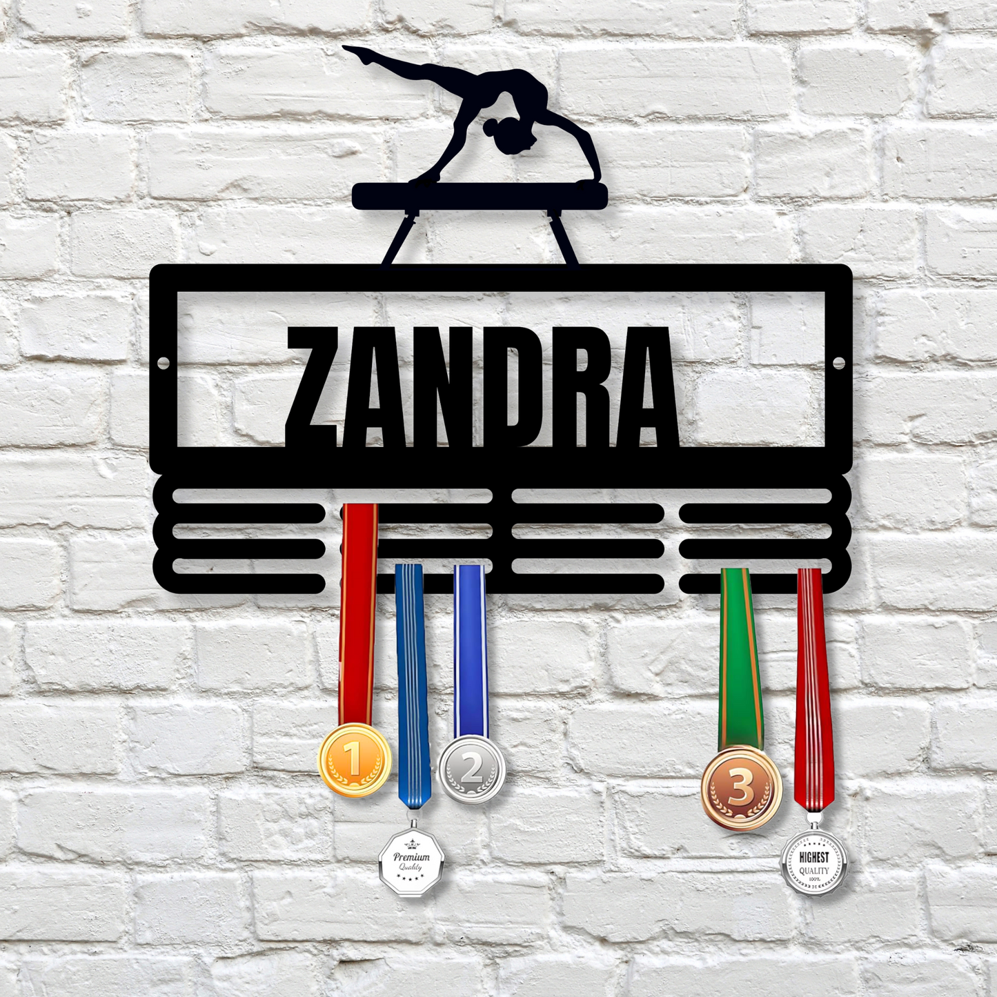 Custom Metal gymnastics medal hanger