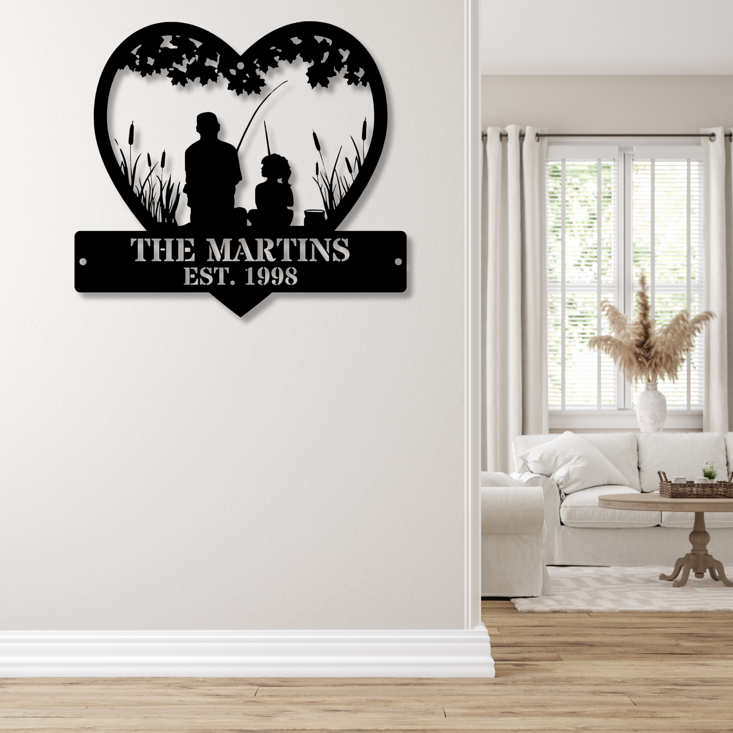 Personalised Fishing Metal Sign, Fishing Decor Sign, Custom Metal Sign, Rustic Fish Decor, Personalized Gift for Anglers