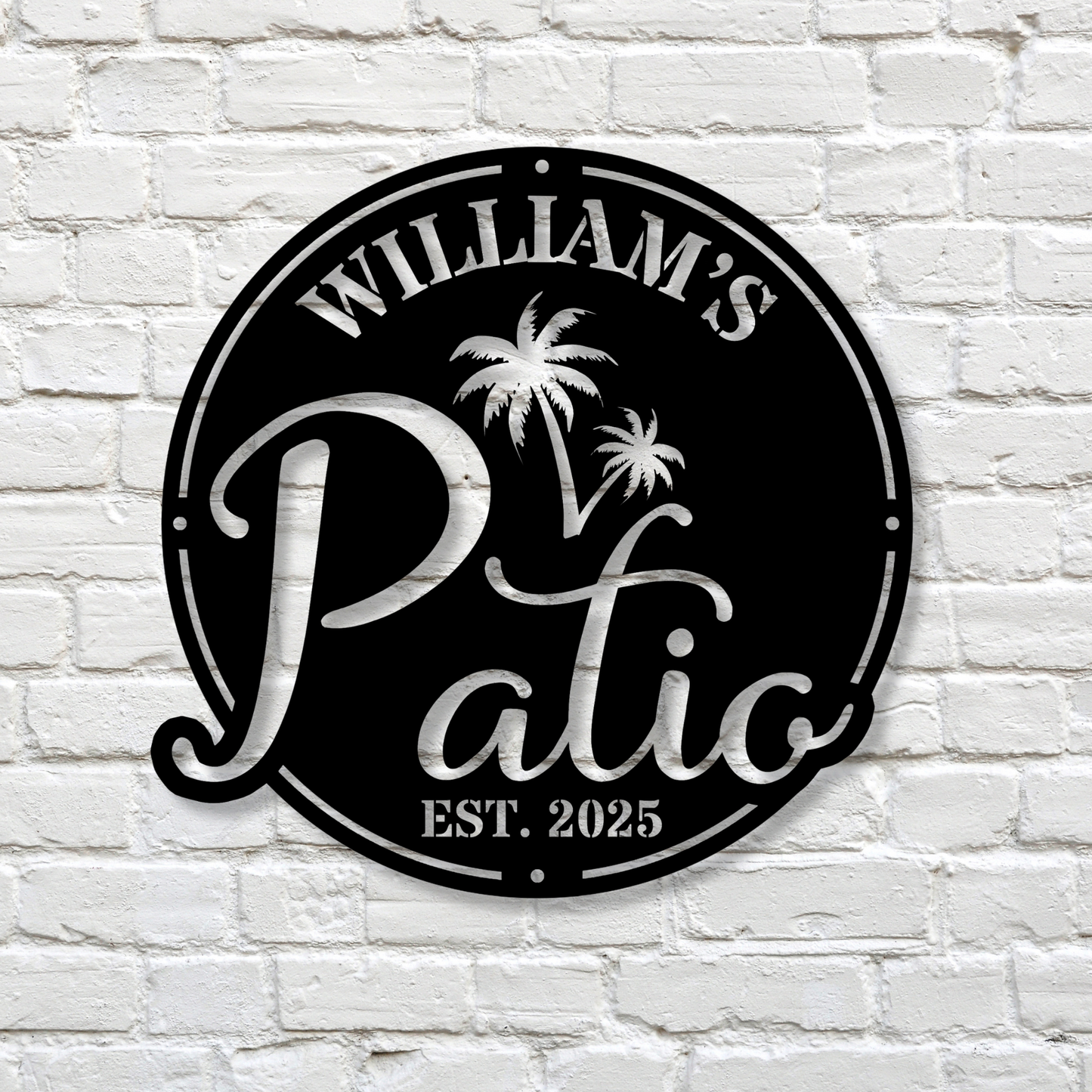 Patio Metal Sign, Welcome to Our Patio Sign, Metal Porch sign, Porch Signs Outdoor, Custom Patio Sign