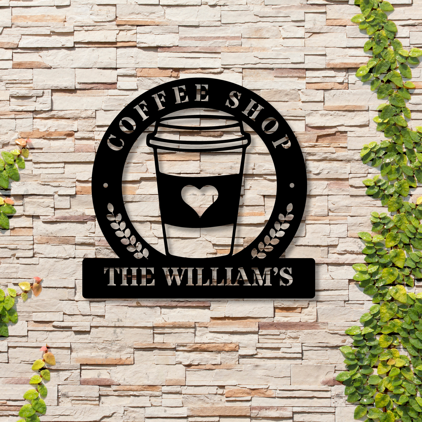 Custom Coffee Bar Metal Sign, Coffee Metal Sign, Kitchen Wall Art, Coffee Lover Gift, Coffee Bar Decor, Housewarming Gift