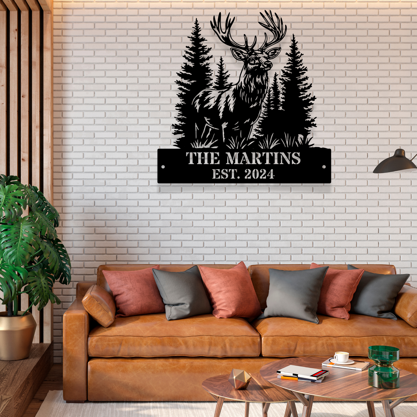 Custom Deer Metal Sign Wall, Hunter Gift, Family Name Sign, Deer Hunting Sign, Deer Hunter Gift, Cabin