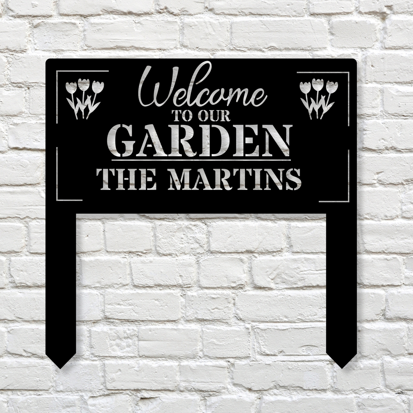 Custom Garden Stake,Metal Garden Sign,Personalized Garden Stake,Metal Yard Sign,Yard Decor,Harvest Garden Decor