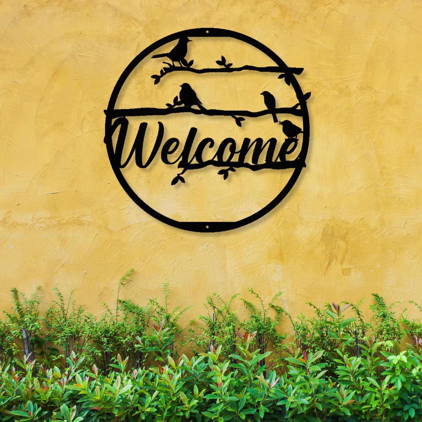 Customized Welcome Sign, Bird lover Gift, Doorway Metal Sign, Patio Entryway Welcome Metal Sign, Housewarming Gift, Newly Weds Gift