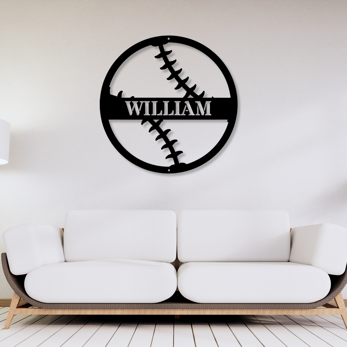 Custom Baseball Metal Sign, Sports Wall Decor, Personalized Boys Room Art, Baseball Nursery Sign, Man Cave Metal Decor