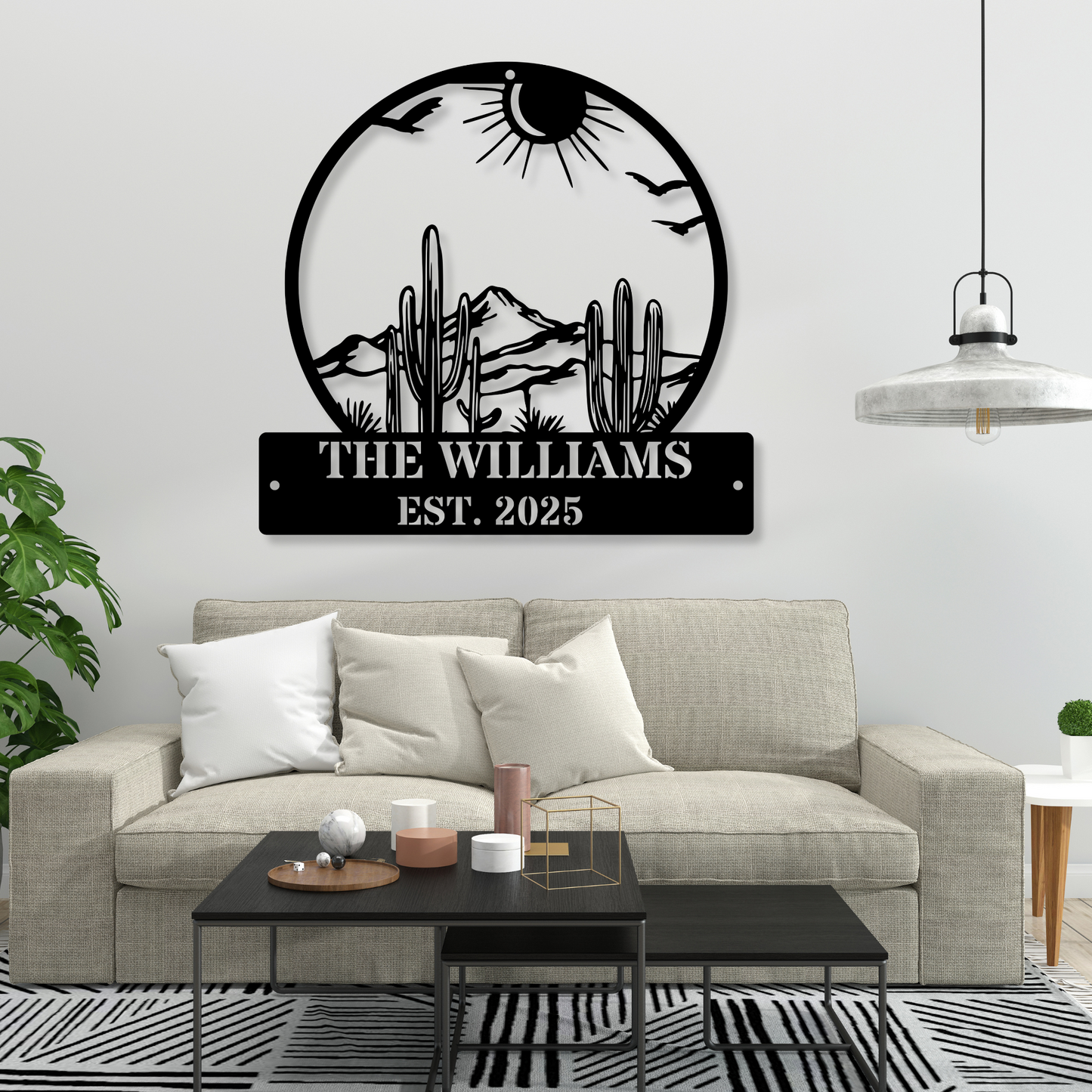 Custom Cactus Metal Sign,Personalized Cactus Name Signs,Cactus Metal Wall Art,Metal Cactus Wall Decor,Cactus Lover Gifts,Cactus Home Decor