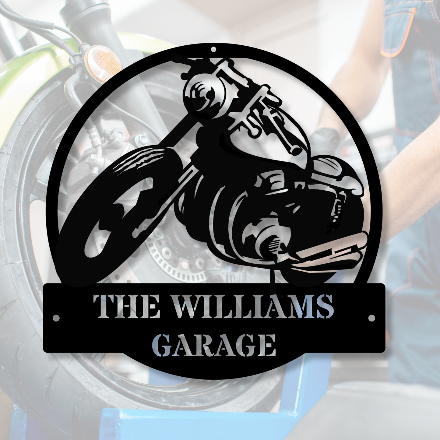Custom Garage Metal Sign, Personalized Metal Garage Sign – Custom Name Plaque, Wall Art, Housewarming Gift, Man Cave, Dad’s Gift, Mechanic Workshop Metal Sign