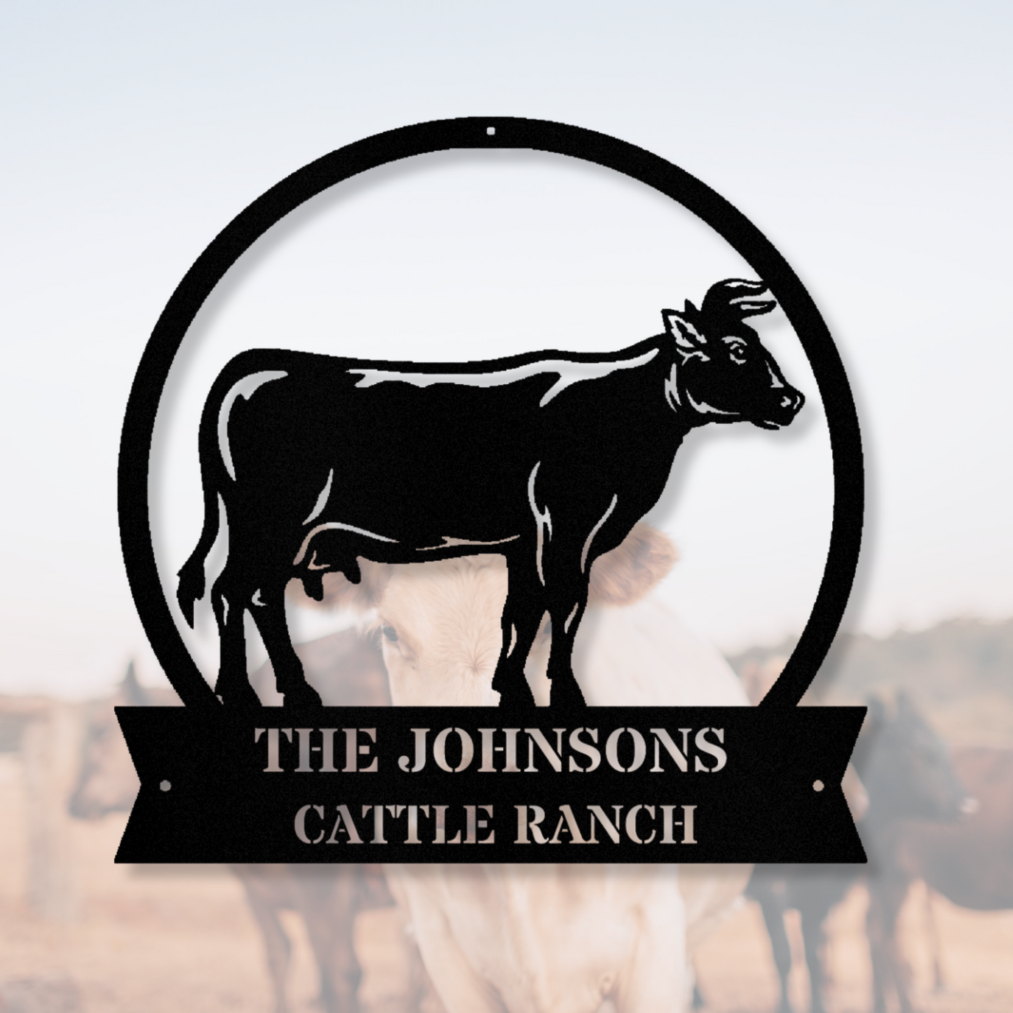 Personalized Ranch Metal Sign, Farm Address Wall Sign, Farmer Gift, Cattle Ranch Metal Sign, Large Wall Art Decor, Custom Family Name Sign, Indoor Outdoor Sign