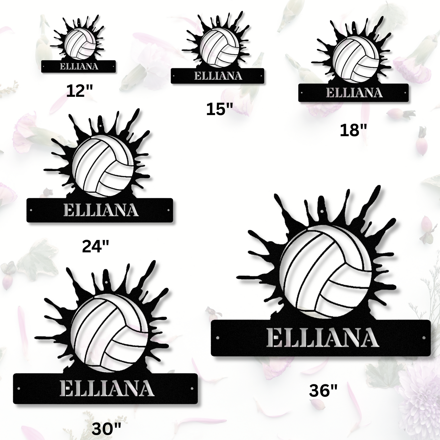 Custom Volleyball Metal Sign, Personalized Sports Wall Art, Team Name Plaque, Athlete Gift, Custom Team Sign