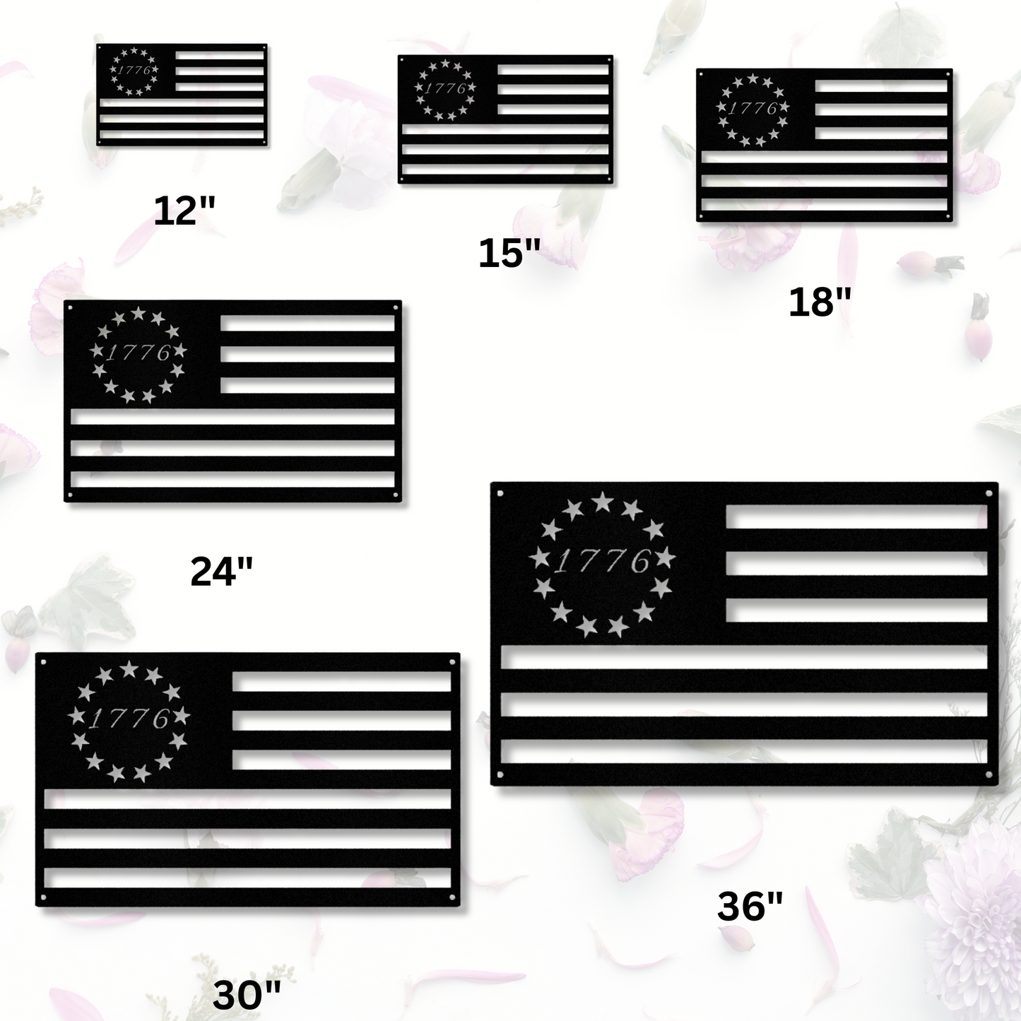 American Flag Metal Sign, Patriotic Independence American Flag Wall Decor,