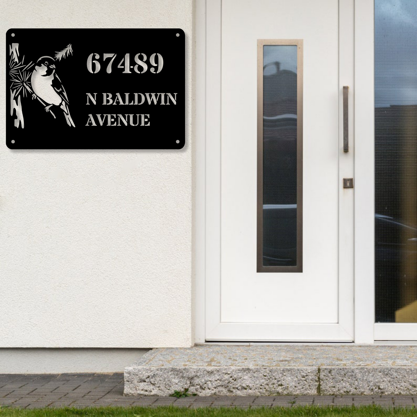 Custom Address Wall Metal Sign, Personalized Decor, Metal Wall Art, Housewarming Gift, Custom Metal Decor, Address Plaquen