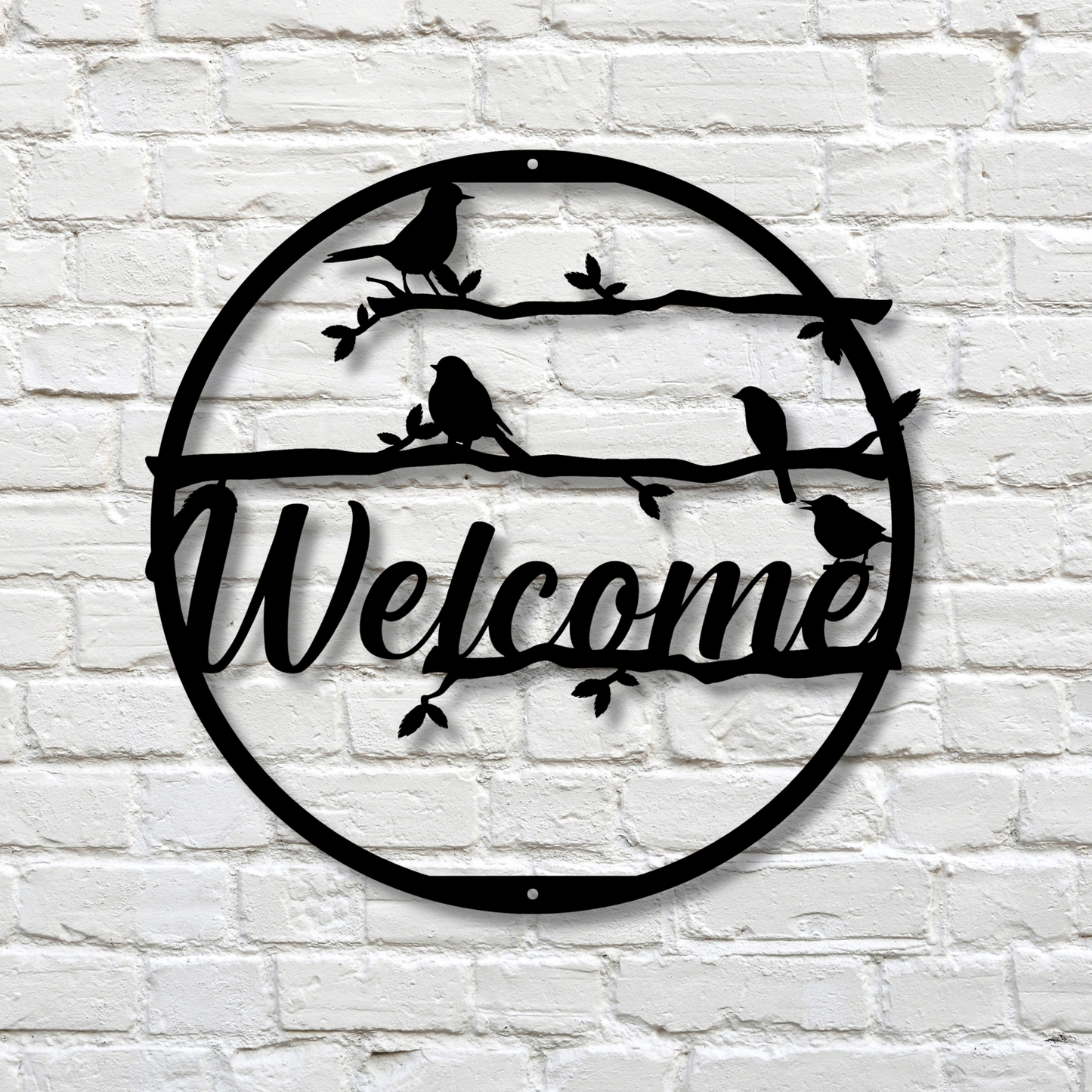 Customized Welcome Sign, Bird lover Gift, Doorway Metal Sign, Patio Entryway Welcome Metal Sign, Housewarming Gift, Newly Weds Gift