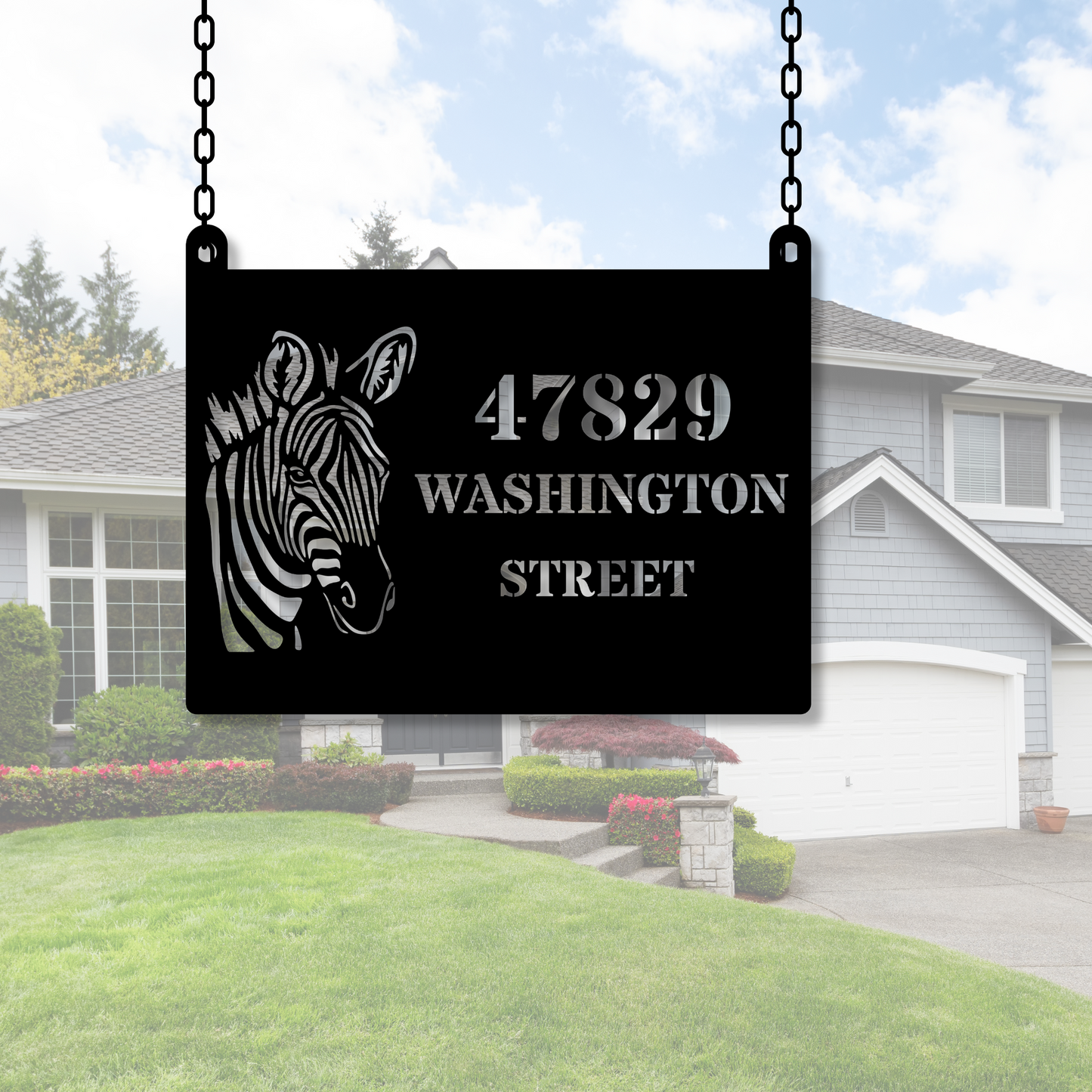 Custom Address Wall Metal Sign, Personalized Address Metal Sign, Metal Wall Art, Housewarming Gift, Custom Metal Decor, Address Plaquen