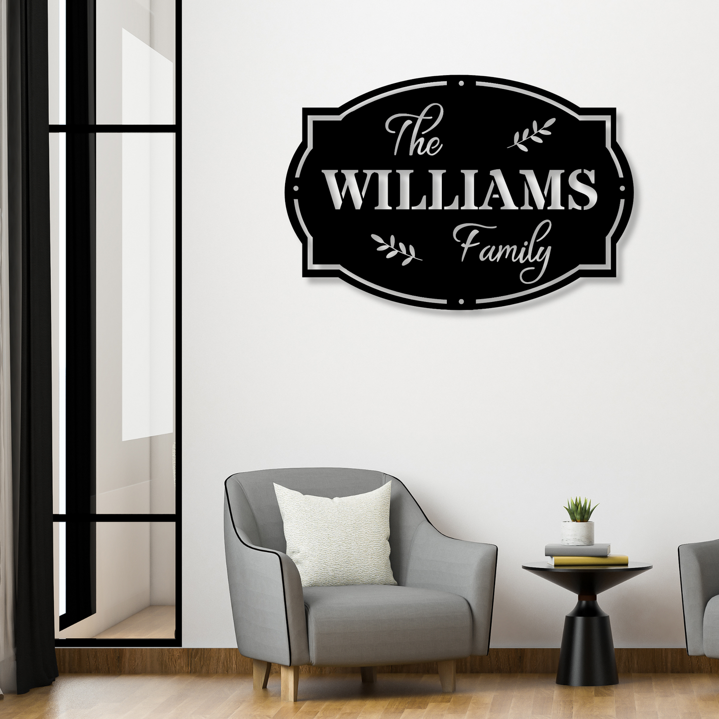 Custom Family Name Metal Sign,Housewarming Gift, Family Sign Plaque