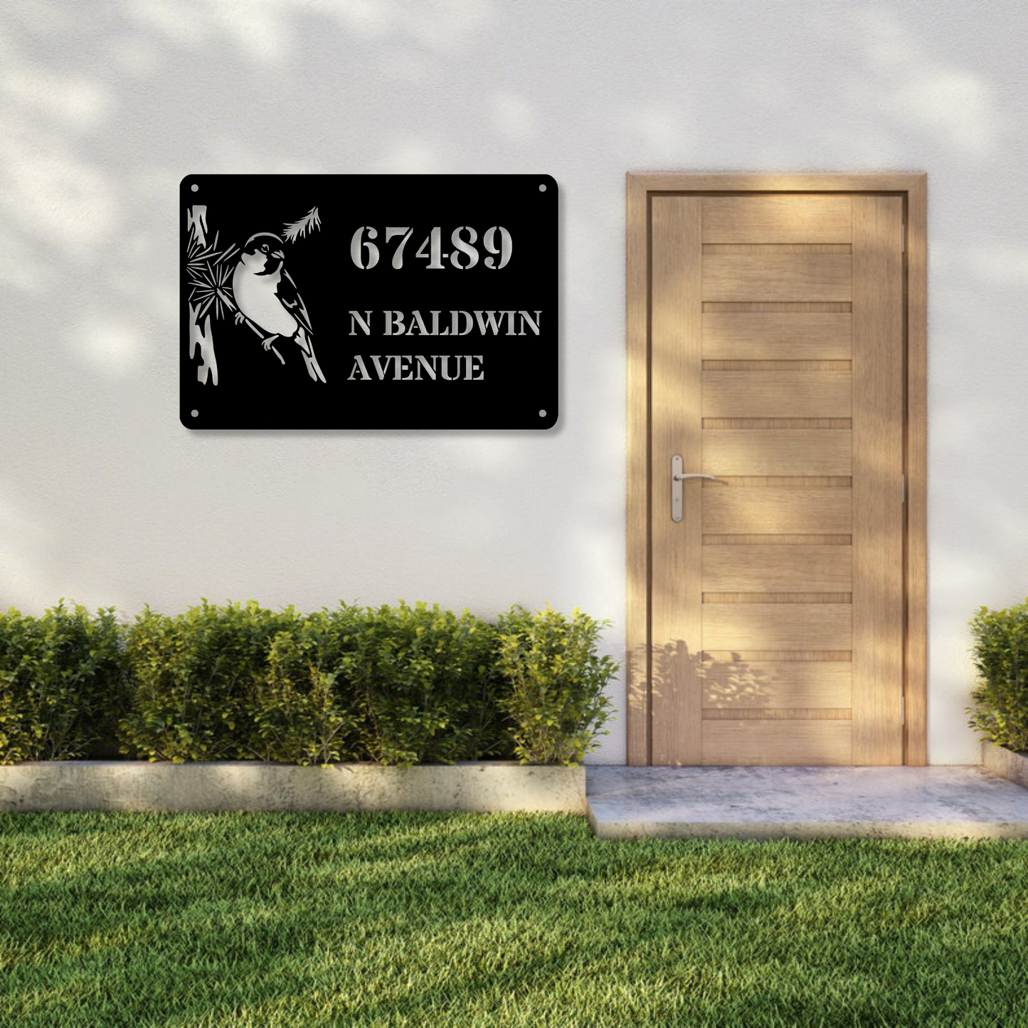 Custom Address Wall Metal Sign, Personalized Decor, Metal Wall Art, Housewarming Gift, Custom Metal Decor, Address Plaquen