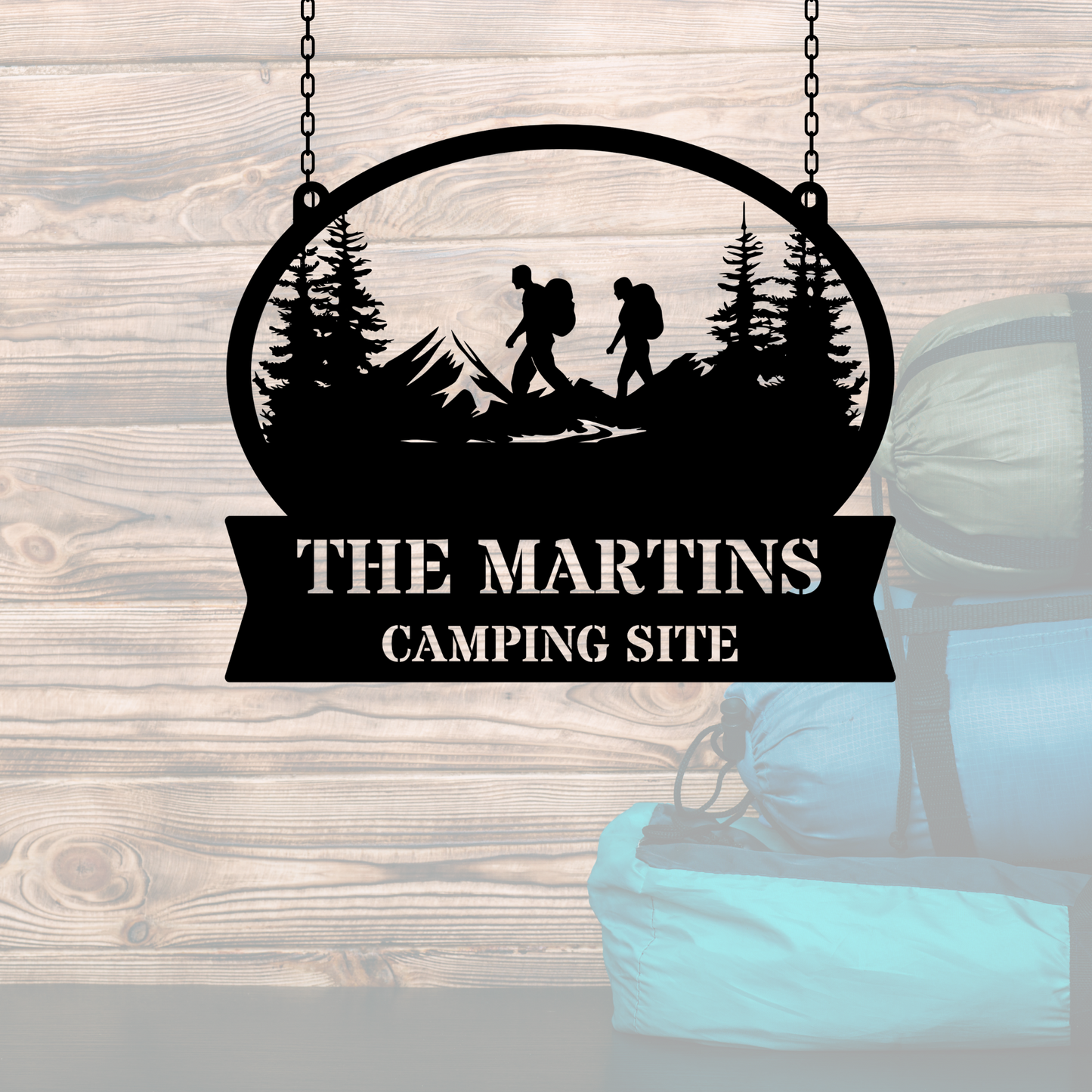 Custom CAMPING METAL SIGN, Camping Metal Art, Outdoor Decor, Personalized Camp, Rustic Metal Sign, Nature Lover Gift, Camper Decoration