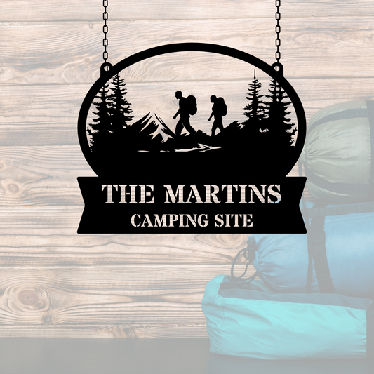 Custom CAMPING METAL SIGN, Camping Metal Art, Outdoor Decor, Personalized Camp, Rustic Metal Sign, Nature Lover Gift, Camper Decoration