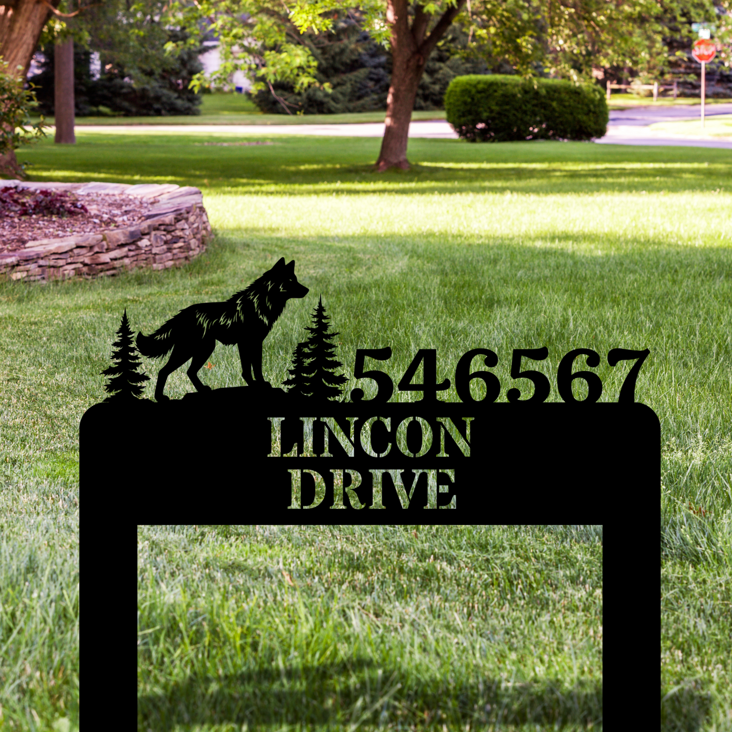 Customized Address Metal Sign, Lawn Metal Address Sign, Custom House Number Sign, Metal Address Plaque, Custom Your Metal Address Sign, Yard Sign