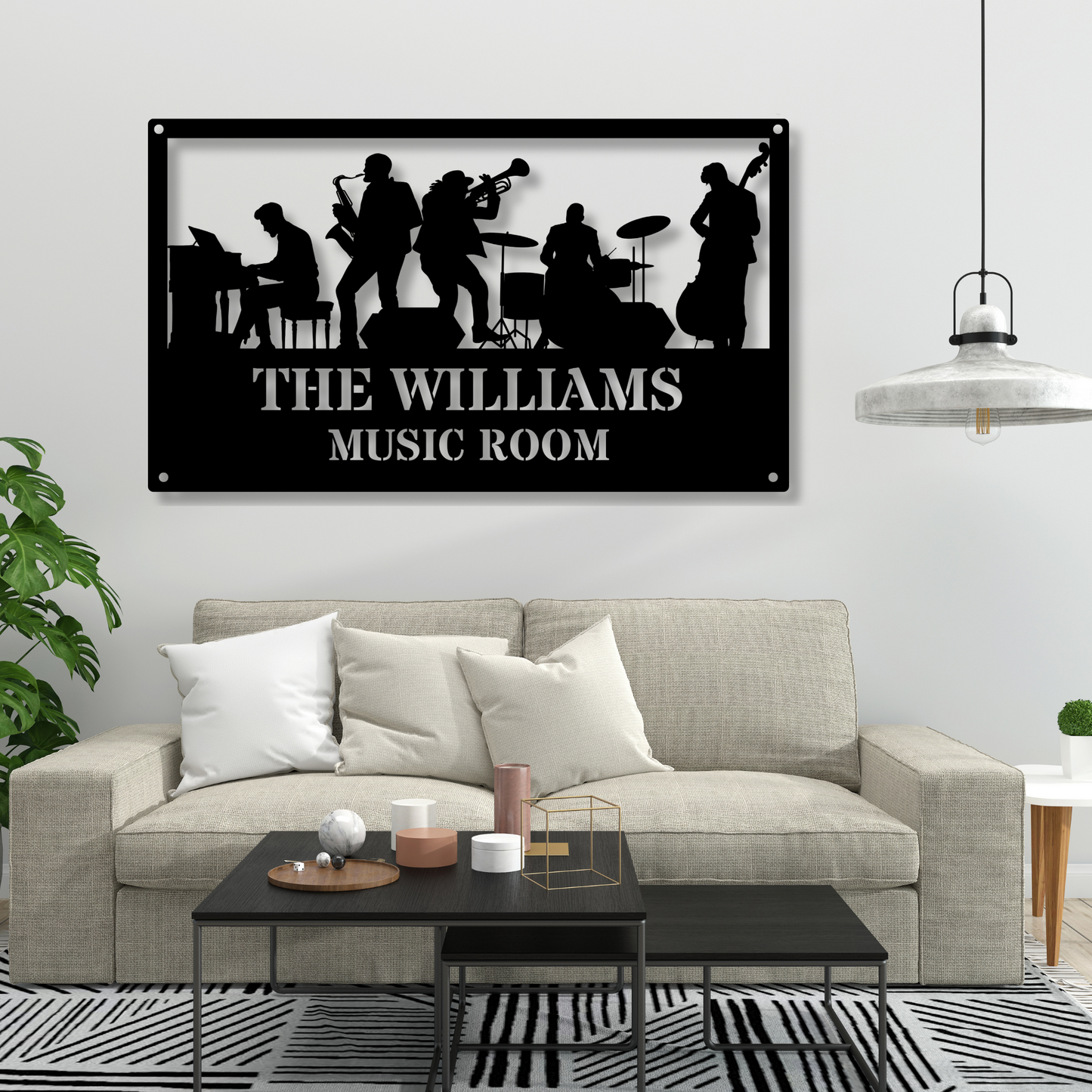 Custom Music Room Metal Sign, Personalized Jazz Metal Sign