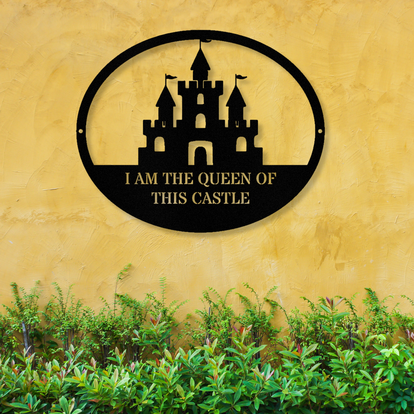 Customzed Castle Metal Sign, Medieval Age Castle, Castle Wall Art Decor, Kids Room Decor, Above Crib Wall Art, Indoor Outdoor Wall Art
