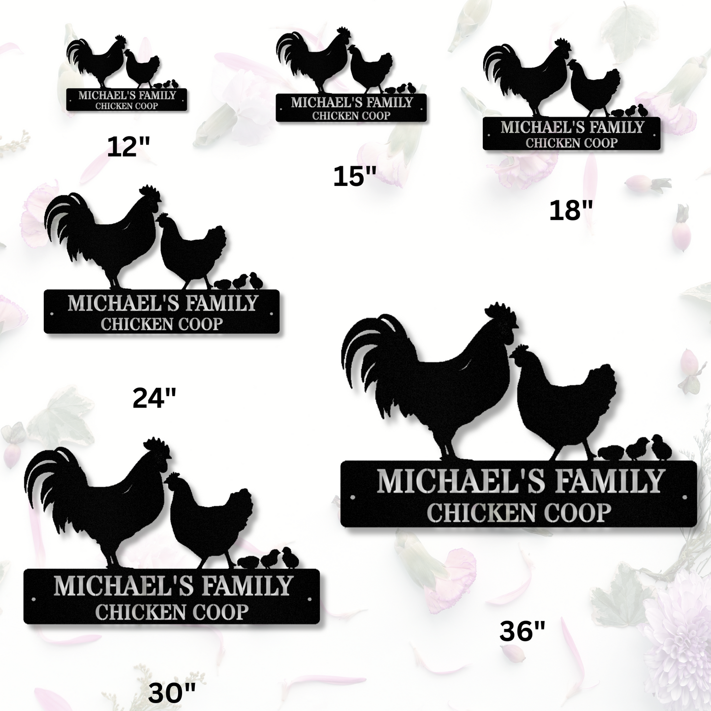 Custom Chicken Coop Sign,Metal Chicken Sign,Personalized Chicken Farm Sign,Farm Decor,Farmhouse Decor,Our Little Coop Sign