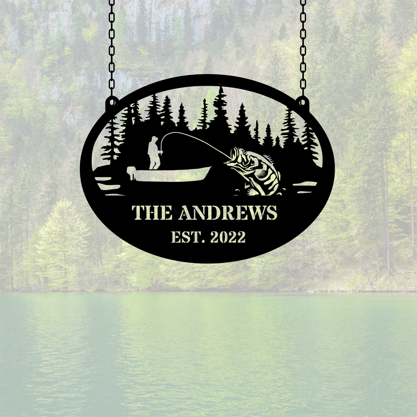 Custom Fishing Wall Metal Art Decor, Fishing Home Decor, Fish Wall Art, Fisherman Gift, Nautical Wall Art, Coastal Home Decor