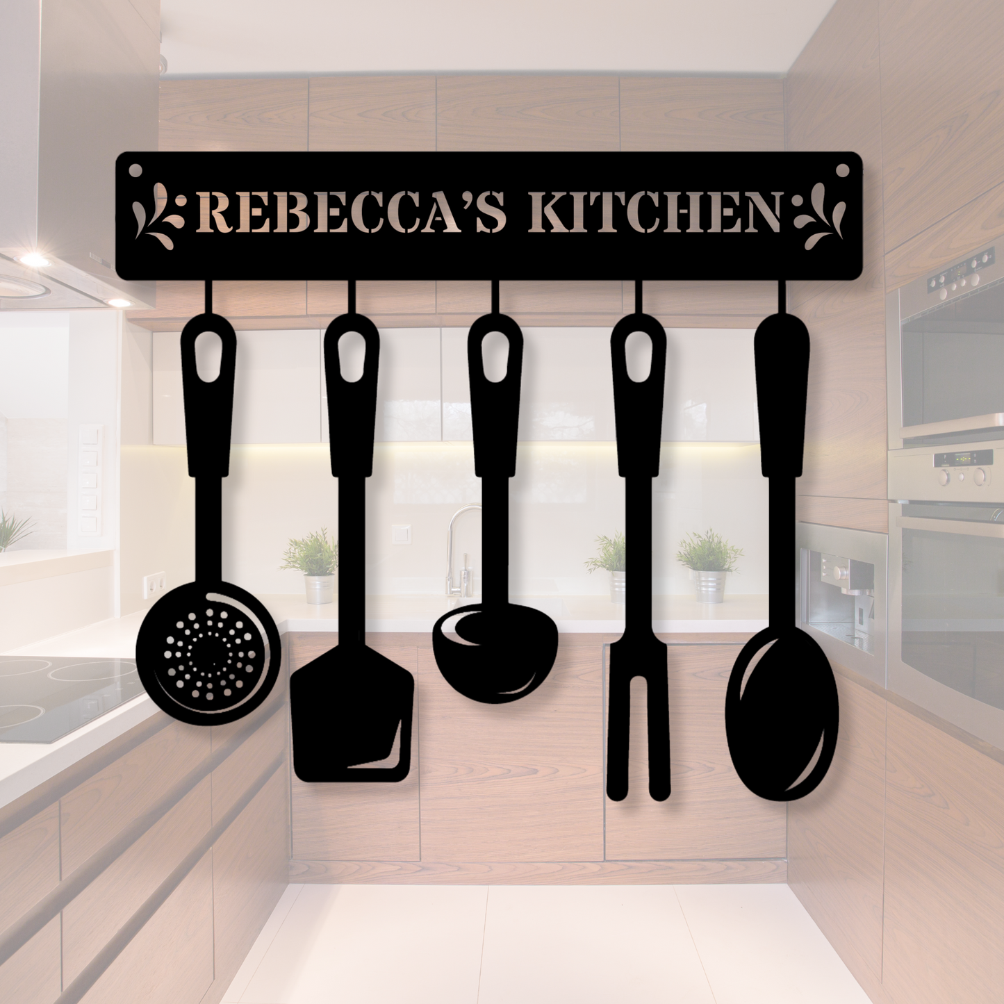 Personalized Metal Kitchen Signs, Custom Kitchen Metal Wall Art, Custom Kitchen Wall Decor, Customizable Kitchen Sign, Housewarming gift