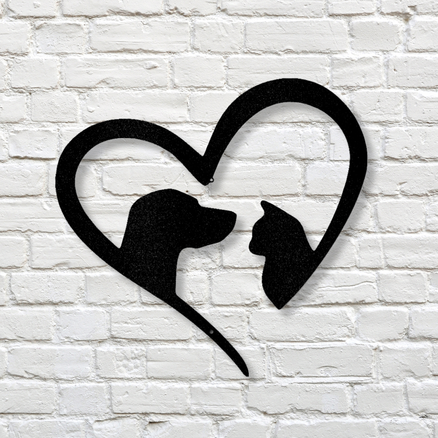 Pet Love Metal Sign, Pet Lover Wall Art, Animal Wall Decor, Metal Pet Sign, Custom Pet Gift, Home Decor for Pet Lovers, Cat Dog Love Sign