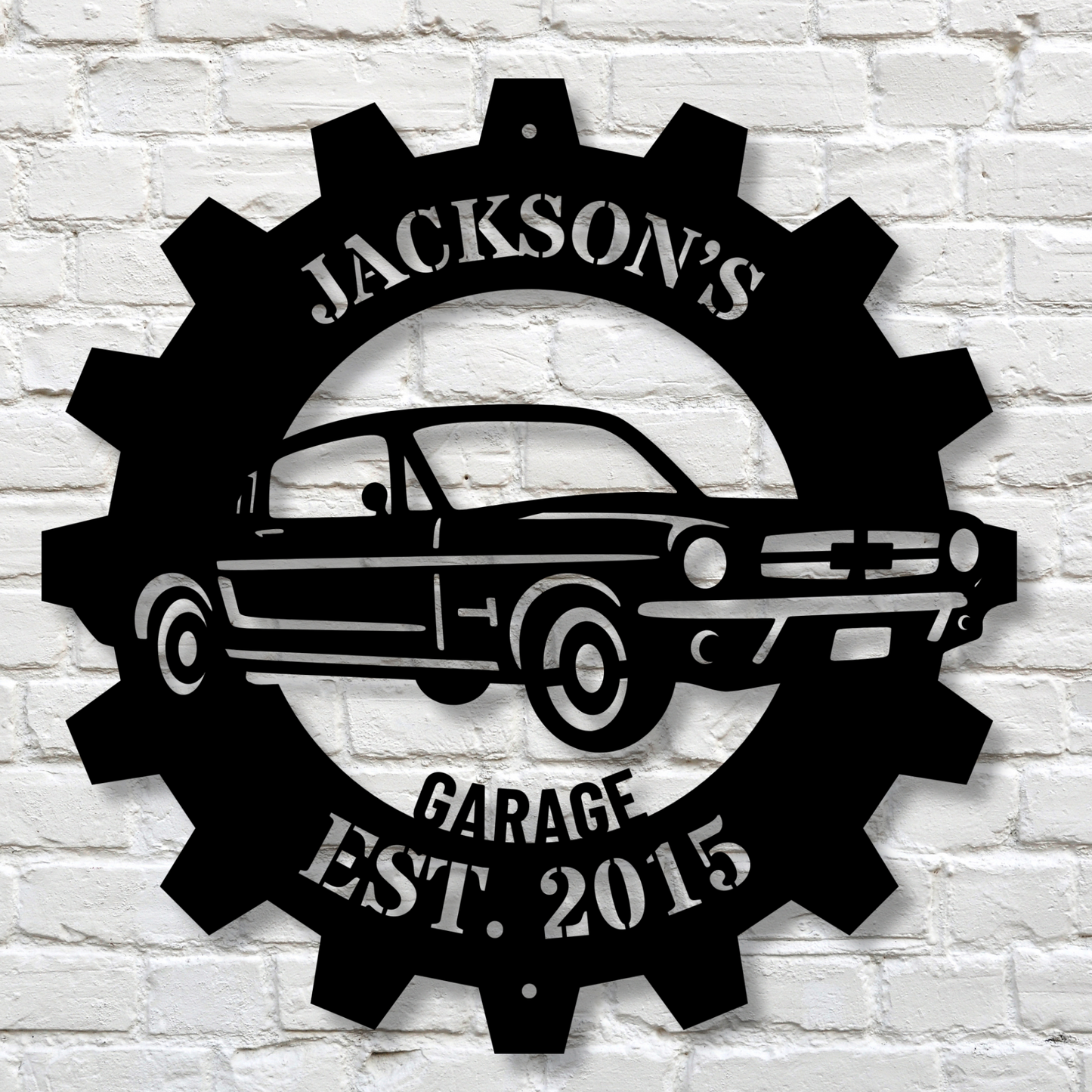 Custom Garage Metal Sign, Personalized Wall Decor, Man Cave Sign, Industrial Wall Art, Mechanic Gift, Custom Home Decor