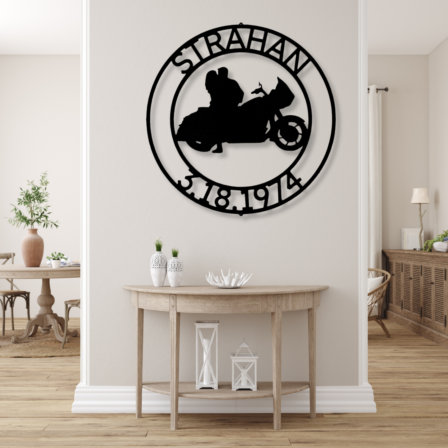 Motorcycle Couple Metal Sign, Anniversary Gift, Couples Wedding Gift, Boyfriend Girlfriend Gift, Biker Husband Wife Gift, Christmas Gift