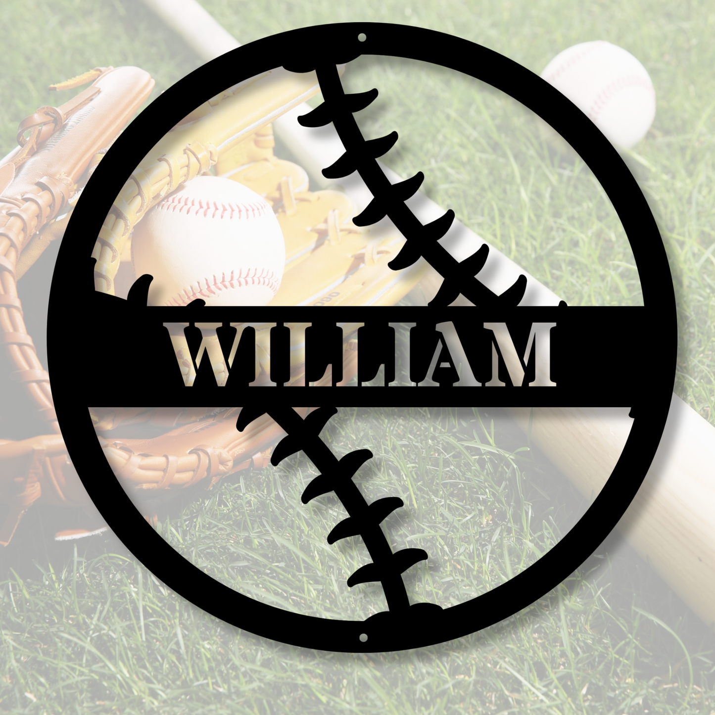 Custom Baseball Metal Sign, Sports Wall Decor, Personalized Boys Room Art, Baseball Nursery Sign, Man Cave Metal Decor