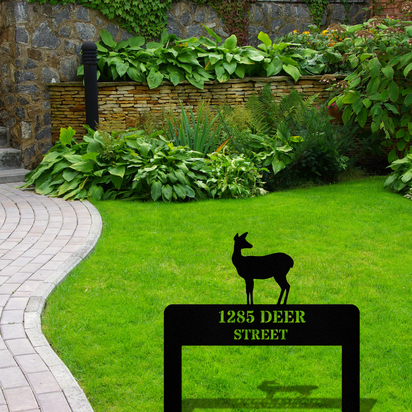 Customized Deer Metal Sign, Garden Metal Sign, Pet Metal Sign, Personalized Garden Decor, Pet Lover Gift, Custom Animal Art, Wildlife Sign