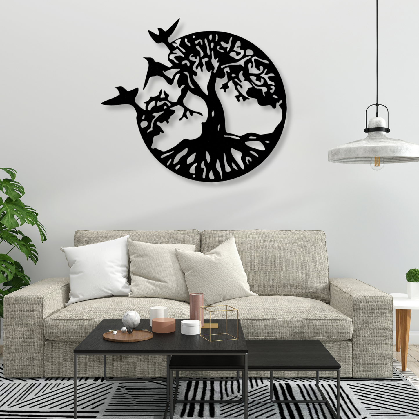 Birds Flight Tree Metal Sign, Tree Metal Art, Tree of Life Art, Wall Decor, New Home Wall Art, Wedding Gift, Couples or Nature Wall Art
