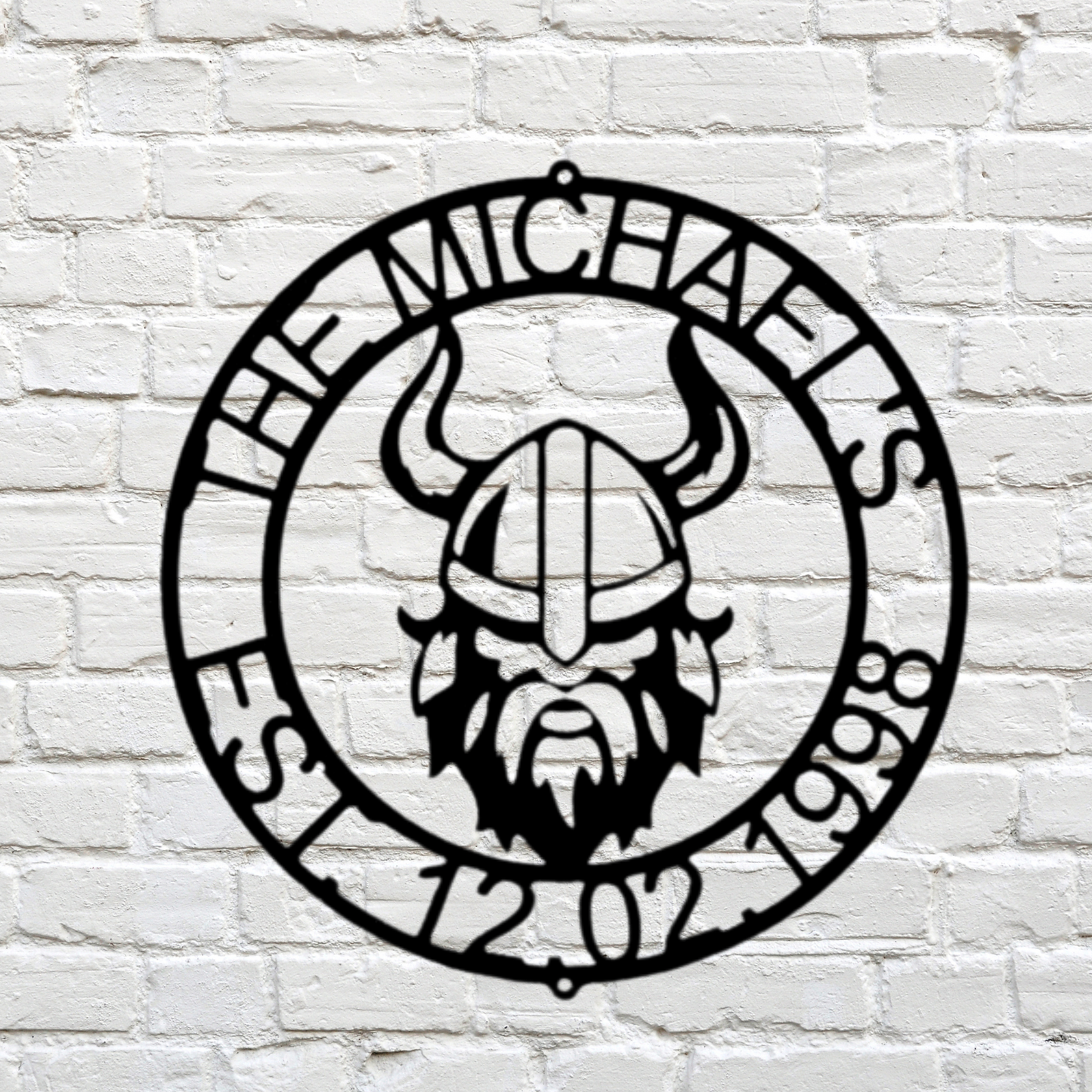 Viking Ring Metal Sign, Personalized Viking Name Sign, Vegvisir Wall Art, Celtic Wall Decor, Viking Lover Husband Gifts, Custom Norse Decor