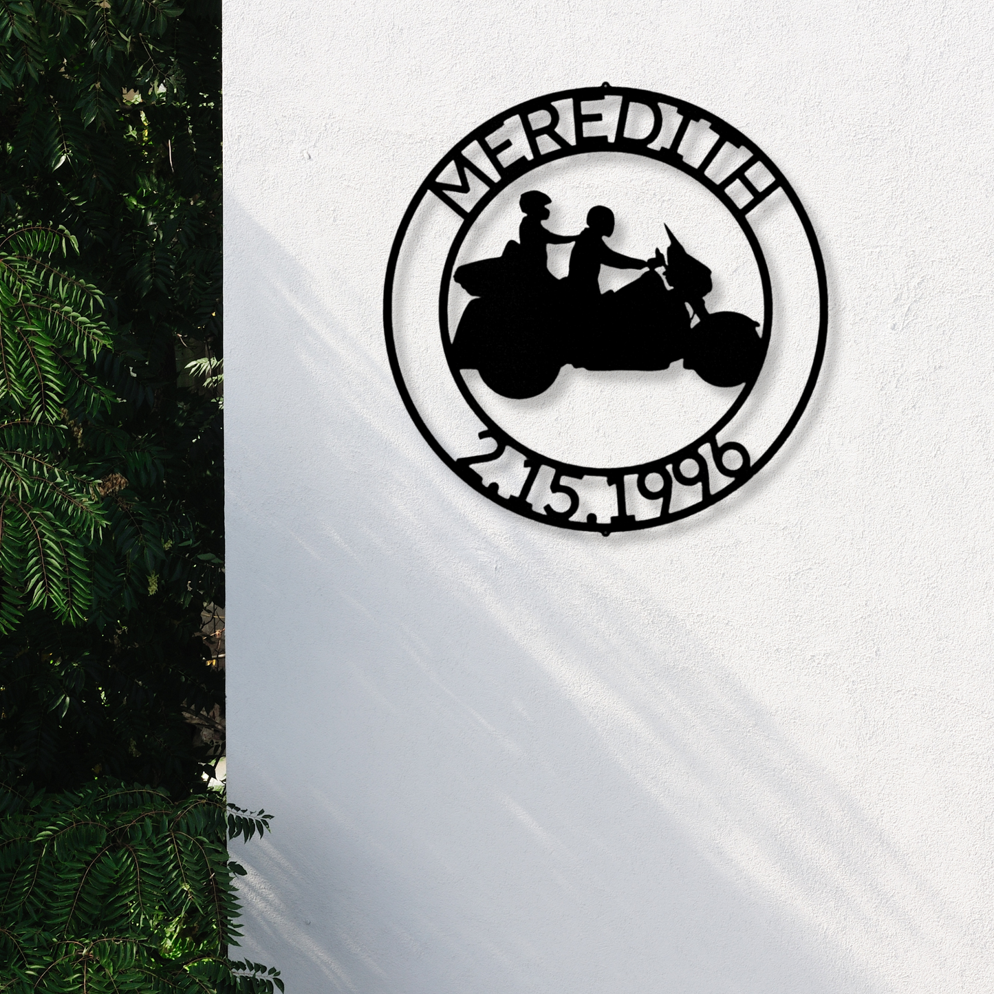 Custom Couples Metal Sign, Motorcycle Sign, Motorbike Metal Sign, Personalized Biker Sign, Couples Gift, Bikers Anniversary or Wedding Gift
