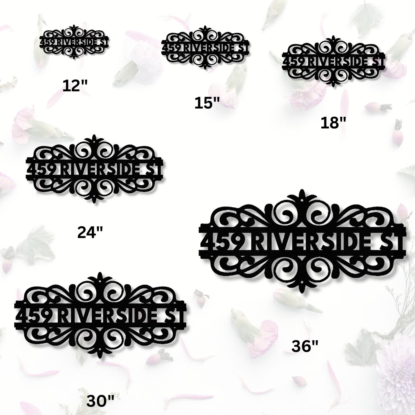 Custom Metal Address Sign, House Number Sign, House Closing Gift, Metal Address Plaque, Outdoor Metal Address Sign, Street Address Sign