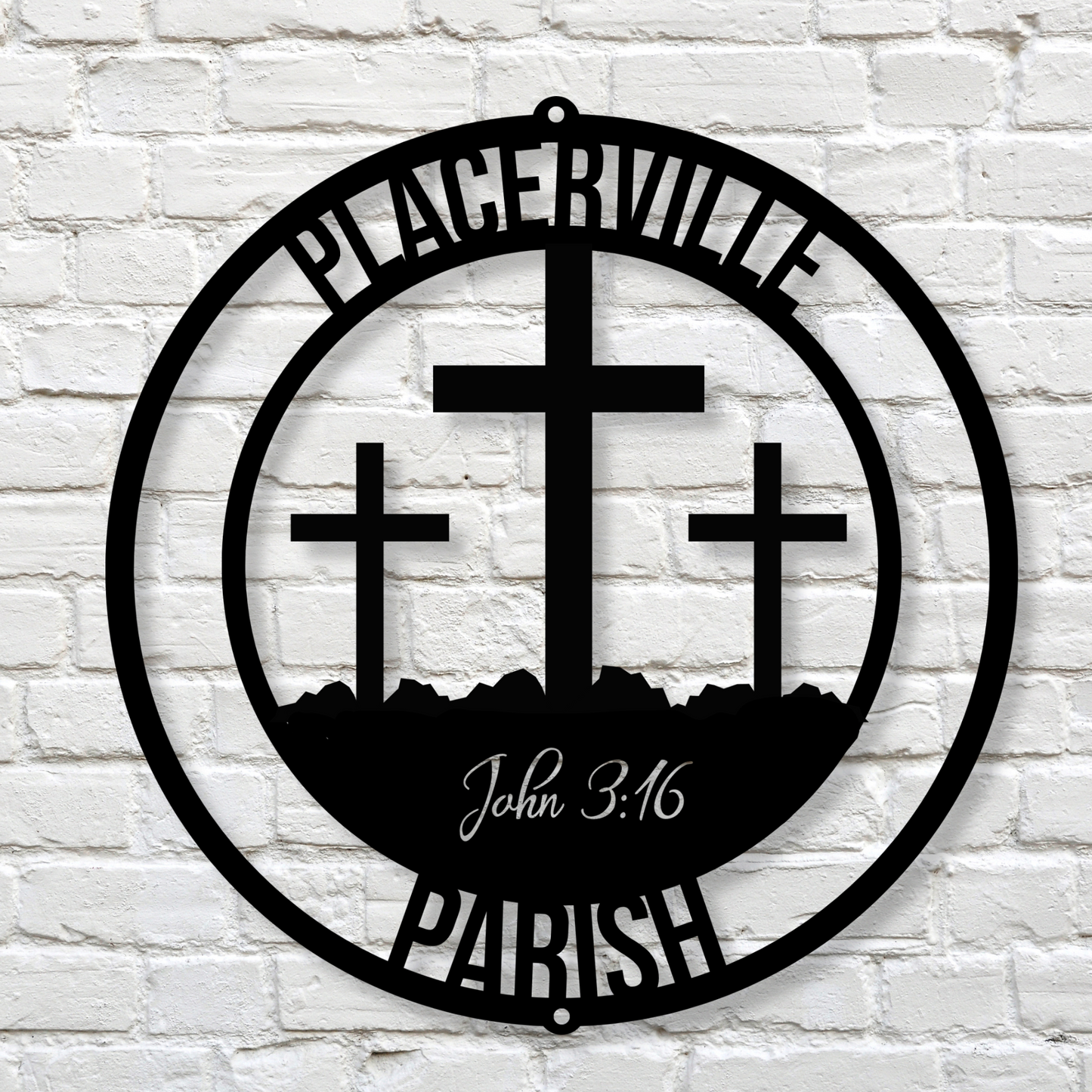 Personalized Church Metal Sign, Custom Church Name Plaque, Church Wall Art, Religious Metal Sign, Custom Scripture Decor, Inspirational Art