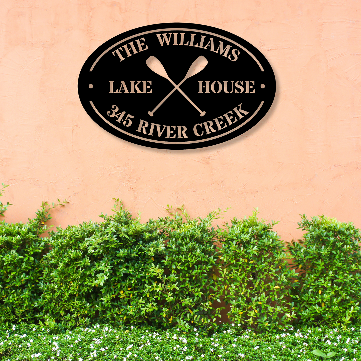 Personalized Lake House Metal Sign
