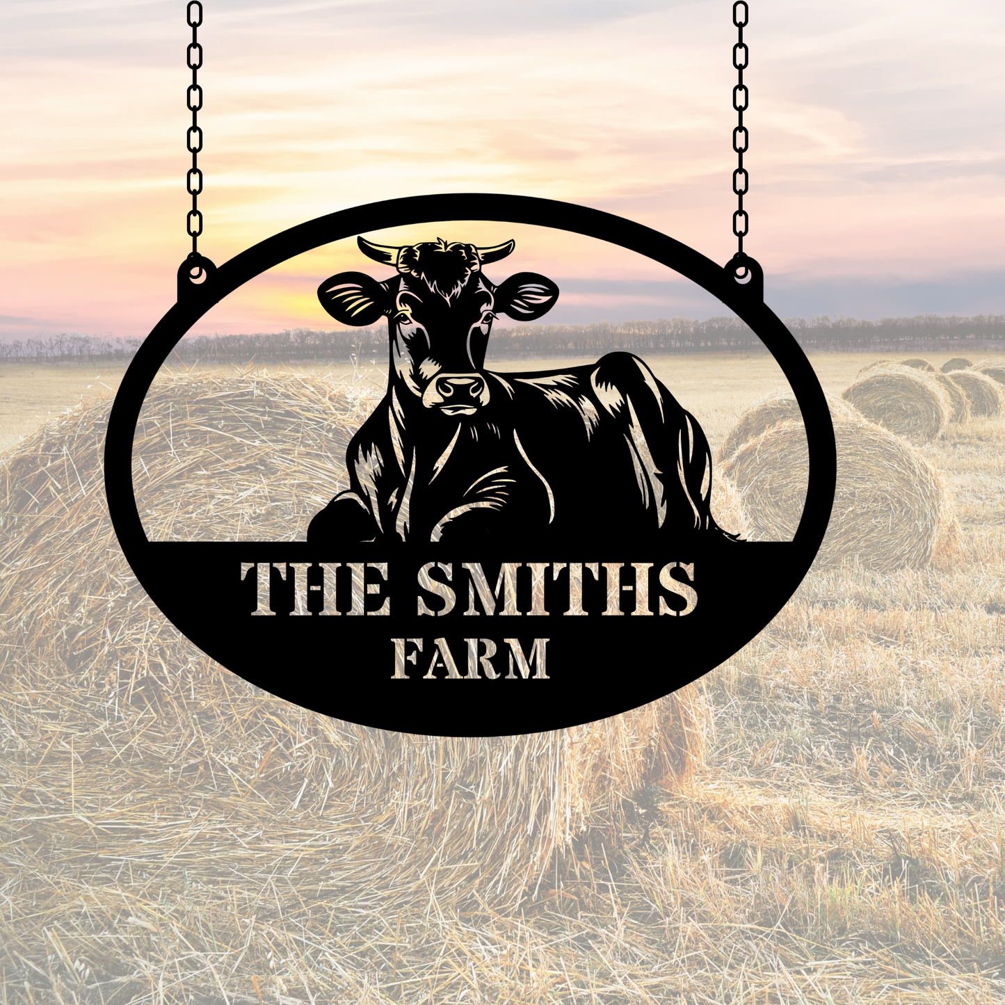 Custom Farm Entry Metal Sign, Personalized Ranch House Metal Sign, Custom Farmhouse Unique Metal Name, Ranch Name Metal Sign