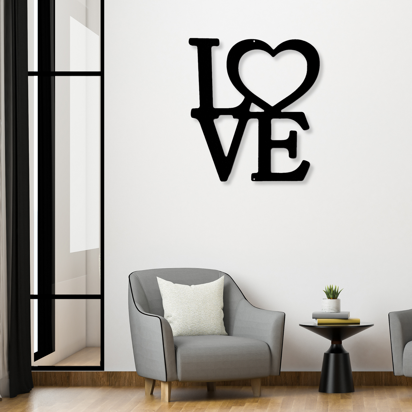 Love Metal Sign, Wedding Gift for Couple, Love Word Anniversary Gifts, Valentine Gift, Love Wall Hanging Sign, Above Bed Decor, Master Decor