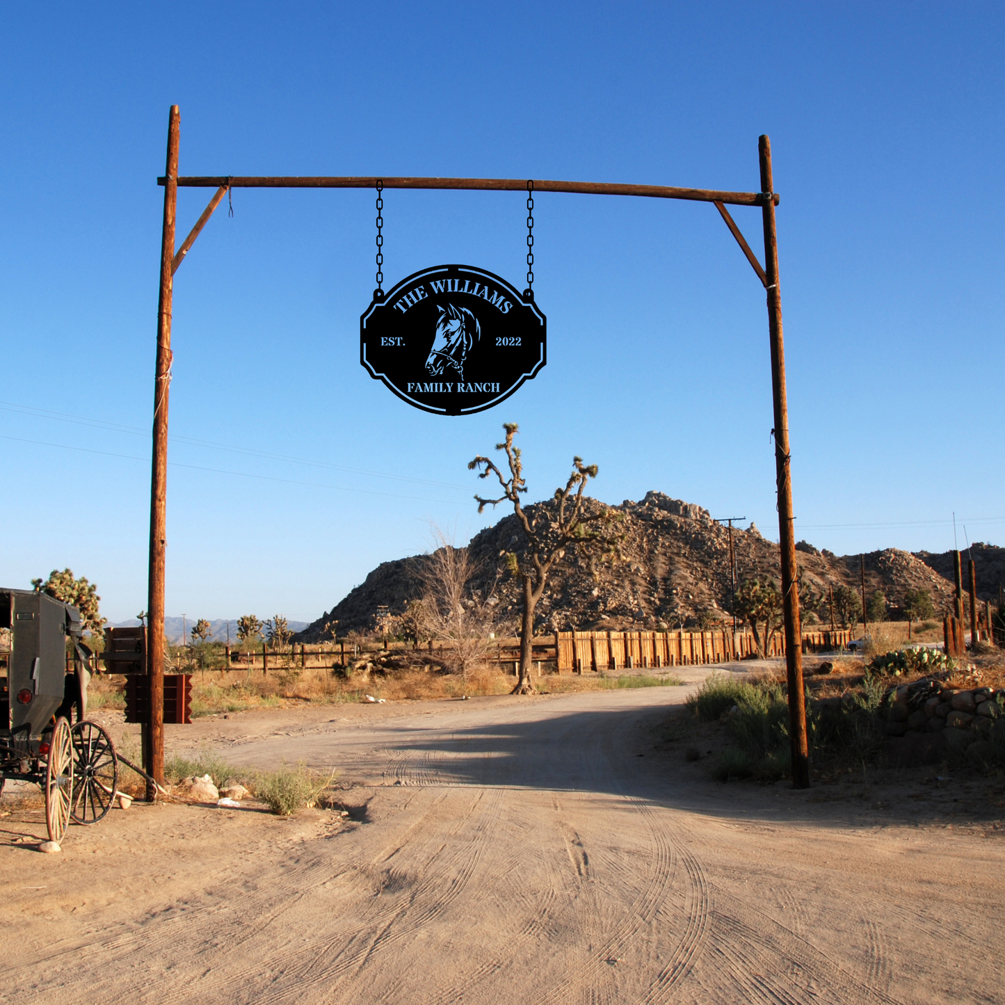 Custom Family Ranch Metal Sign, Personalized Ranch House Decor, Rustic Farmhouse Wall Art, Outdoor Signage for Country Home