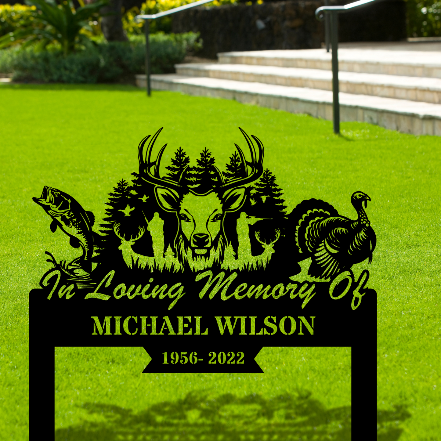 Custom Hunter Memorial Metal Sign
