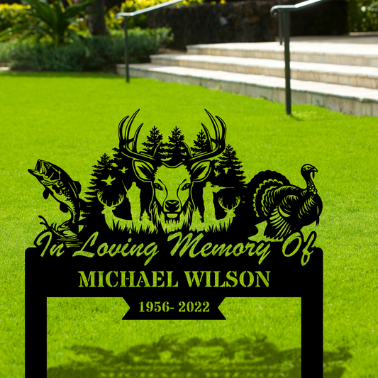 Custom Hunter Memorial Metal Sign