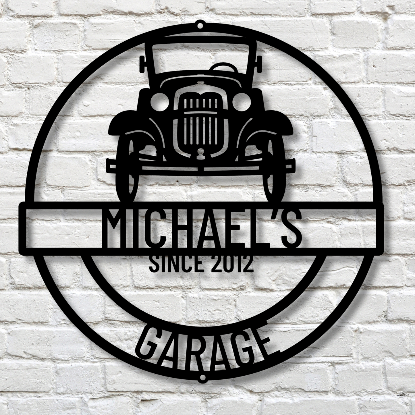 Personalized Garage Metal Sign, Custom Garage Sign, Mancave Decor, Metal Workshop Sign, Custom Name Sign, Personalized Home Decor.