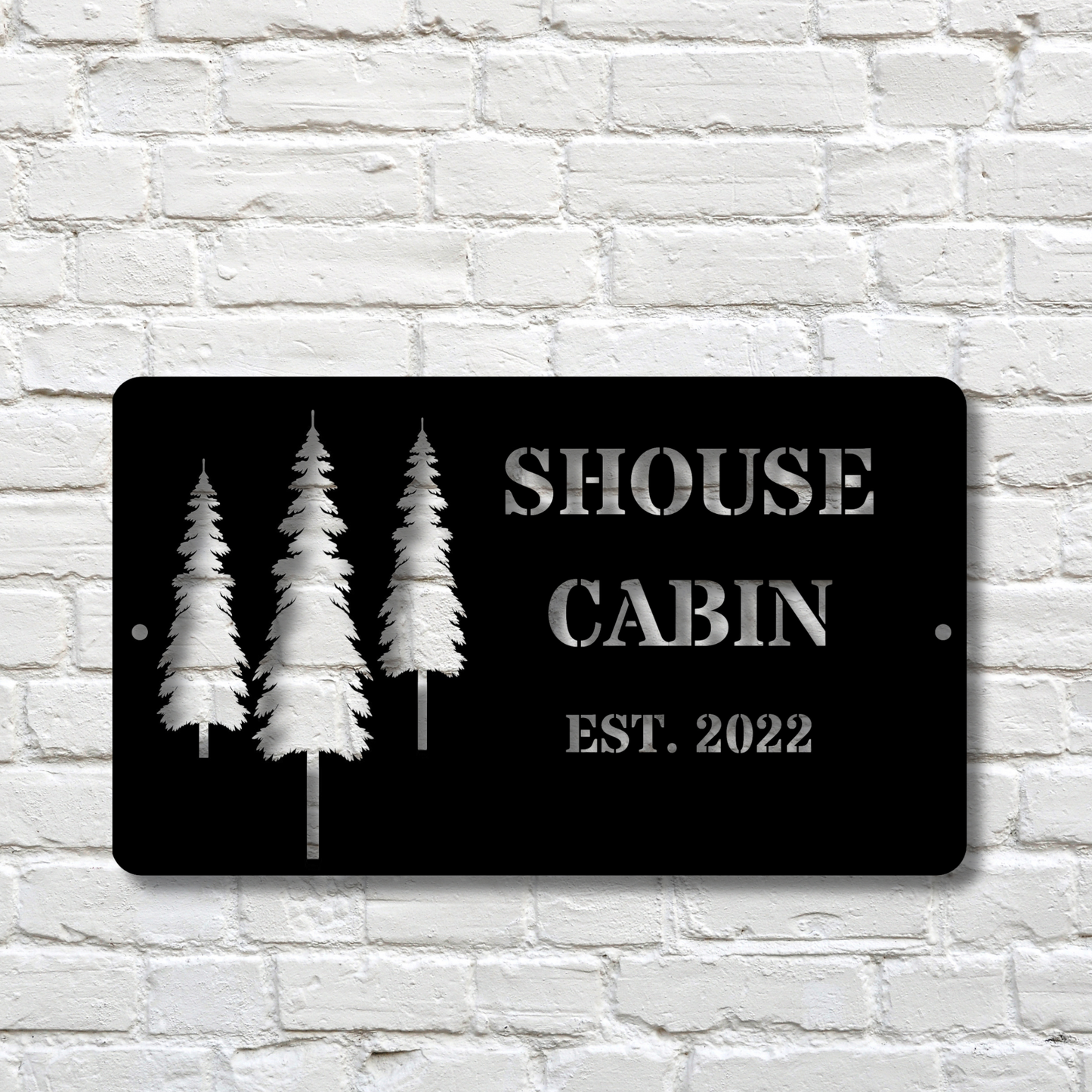 Custom Cabin Sign Metal Wall Decor, Rustic Cabin Sign, Personalized Cabin Art, Metal Cabin Sign, Outdoor Cabin Decor, Cabin Life Decor