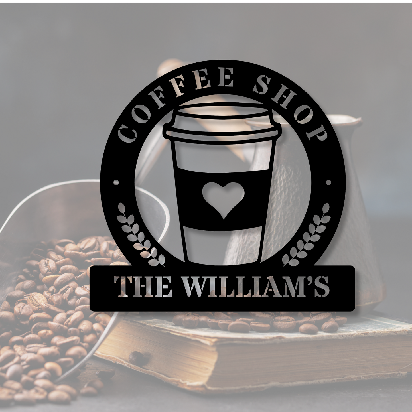 Custom Coffee Bar Metal Sign, Coffee Metal Sign, Kitchen Wall Art, Coffee Lover Gift, Coffee Bar Decor, Housewarming Gift