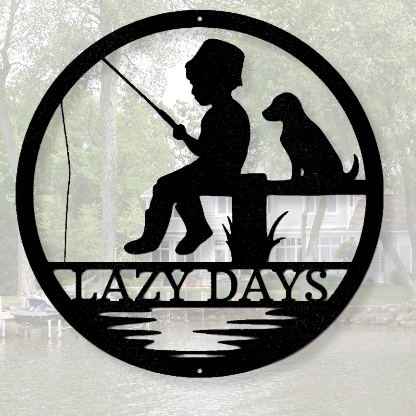 Little Fisher Monogram - Steel Sign